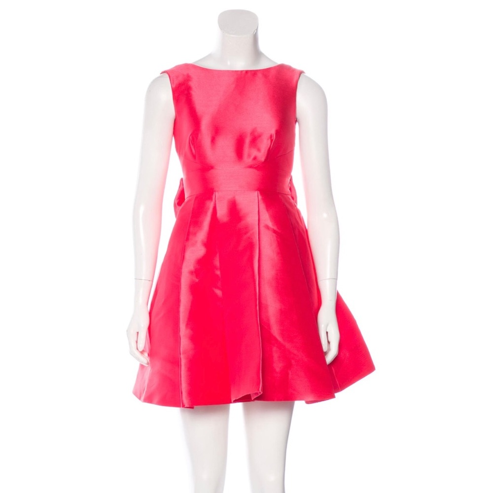 Kate Spade Open Back Mini Dress Hot Pink